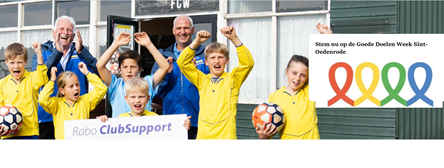 Mogen wij op uw stem rekenen tijdens Rabo ClubSupport 2020?
